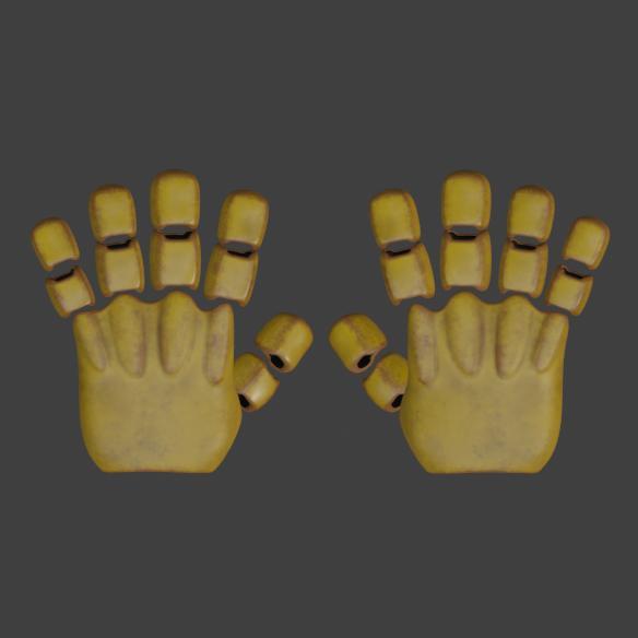 Five Nights at Freddy's Wearable Gloves Springbonnie/Yellow Rabbit Hands FNAF movie