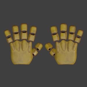 Five Nights at Freddy's Wearable Gloves Springbonnie/Yellow Rabbit Hands FNAF movie