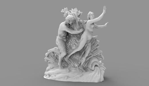 Pan Pursuing Syrinx at The Fine Arts Museum in Brussels, Belgium