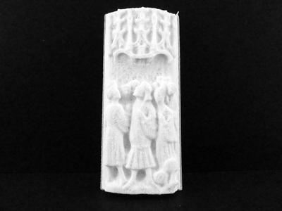 Panel depicting The Last Judgement at The British Museum, London