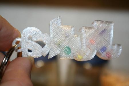 Julka keychain with beads and sequins