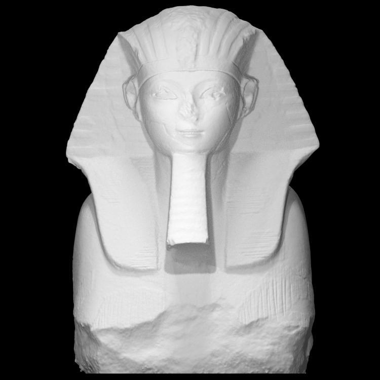 Head and Shoulders of a Sphinx of Hatshepsut