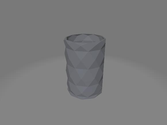 low poly pencil holder