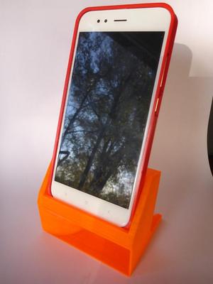 Phone stand folded speaker horn