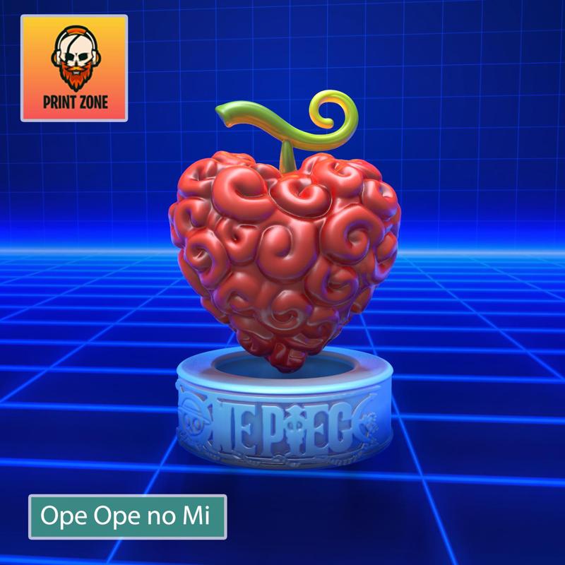 AKUMA NO MI: OPE OPE NO MI PROP (LAW) DEVIL FRUIT OF ONE PIECE) .STL FILE