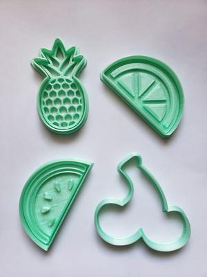 Cookie and Cookie Cutter Fruit Pineapple, Cherry, Watermelon Orange or Lemon