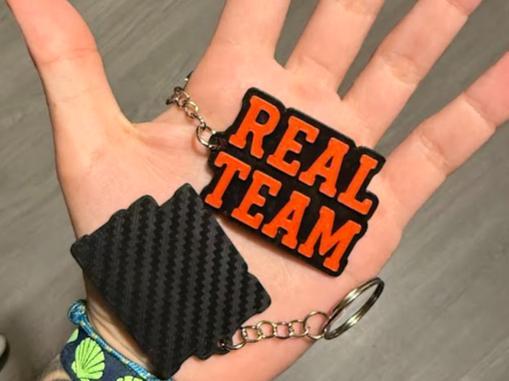 "Real Team" Keychain