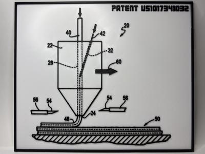 3D Print Patent Illustration - Technical Drawing