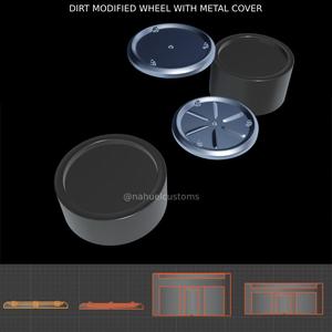 DIRT MODIFIED WHEEL WITH METAL COVER