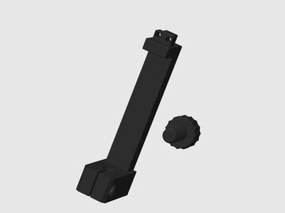 P1S hotend nozzle dial indicator bracket (8mm universal)