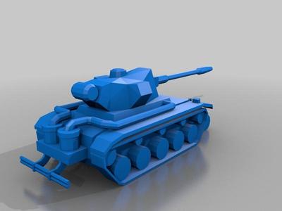 Low poly lasher tank