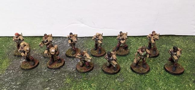 Space communist human auxiliary carbine infantry squad