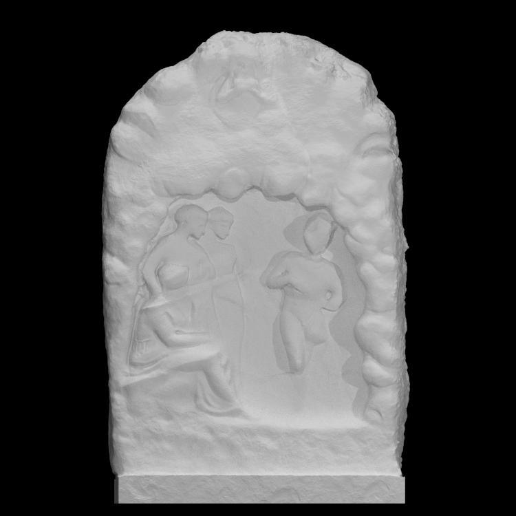 Votive relief in the shape of a cave