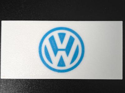 VW Logo Plate thin