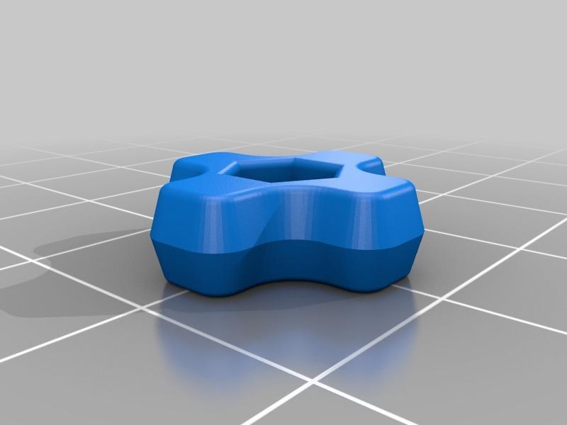 M3 Nyloc (Nylon locking nut) thumbscrew