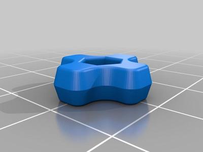 M3 Nyloc (Nylon locking nut) thumbscrew