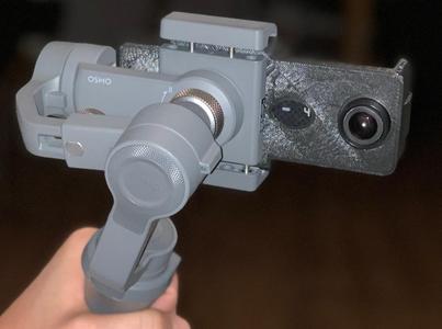 Yi 4k mount to DJI Osmo Mobile 2
