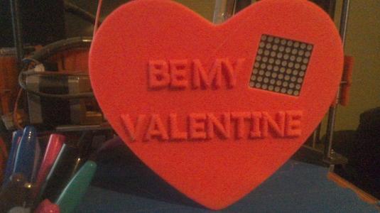 Valentine message display