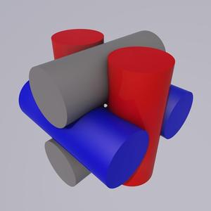 Log Cube Burr Puzzle Game Toy (Puzzle)