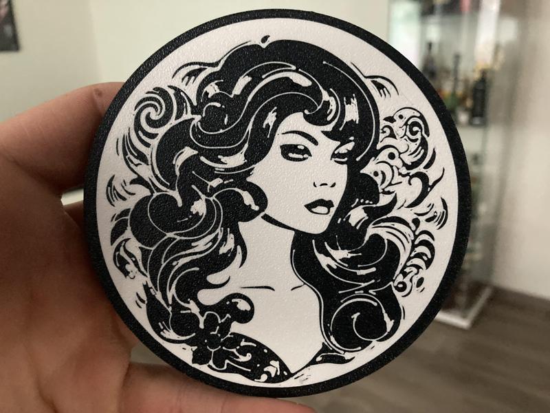 Woman ornaments coaster