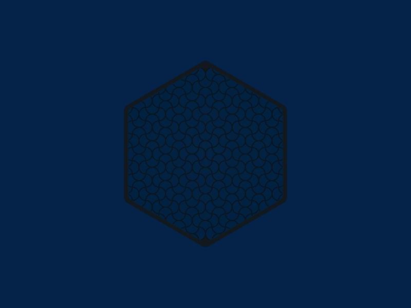 C15. Kousuke Coaster - Hexagon 15 - Tile Pattern