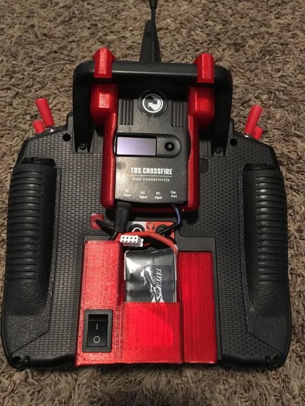 DX9 / Crossfire Battery Holder with on/off Switch