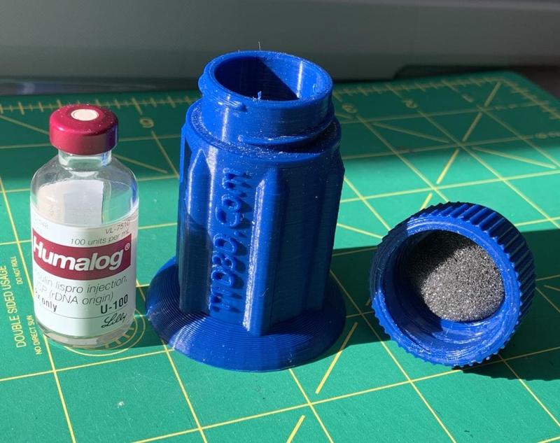 Insulin Holder for Lilly Humalog 10ML vials rev7