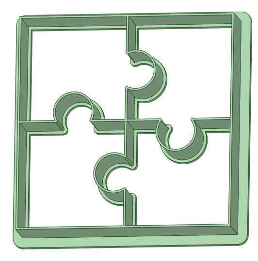 Pactal bread feta puzzle cutter