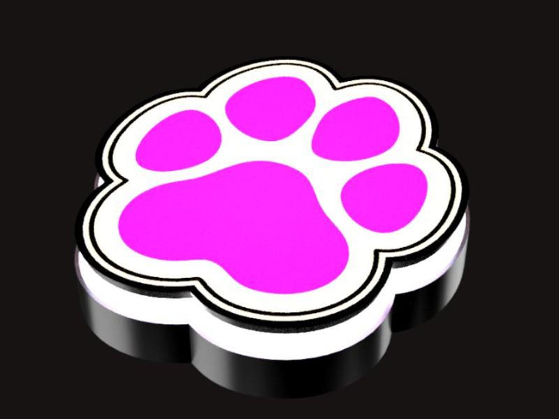 Paw Print Lightbox