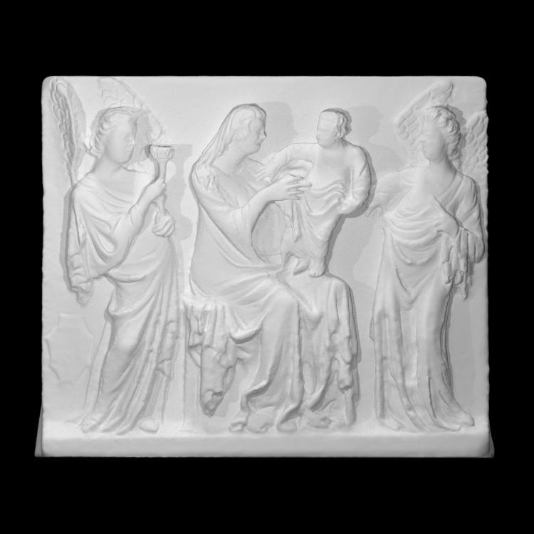 The Virgin and child with two angels