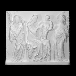 The Virgin and child with two angels