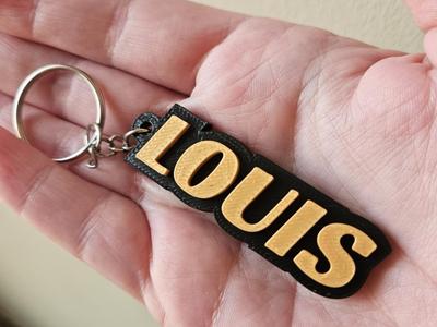 Louis's name keyring