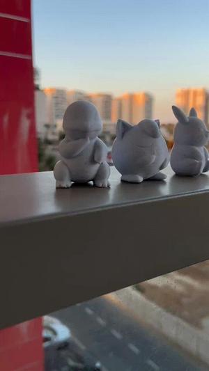 Miniature Pokémon Trio