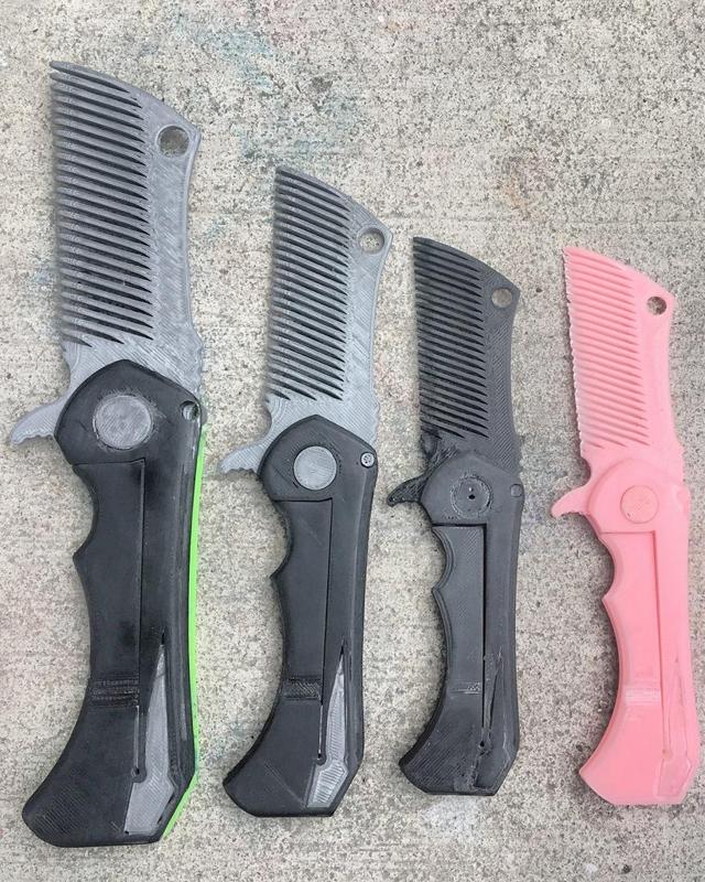 Pocket Flipper Comb Knife