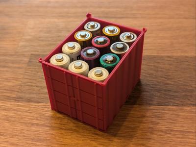 Battery Container for AA
