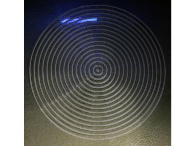 Model for testing circle printing