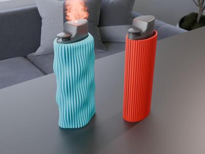 Lighter case wavy