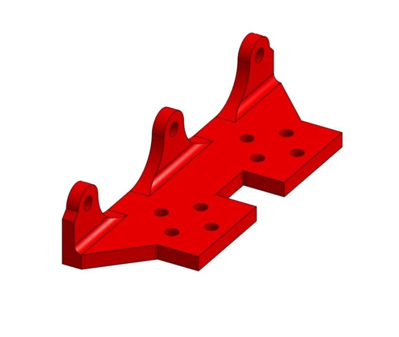 RIGHT ANGLE BRACKET 2 ANCHOR BASE 3 VERTICAL TABS RAPID PROTOTYPING