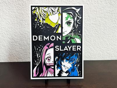Demon Slayer Character Collage Hueforge