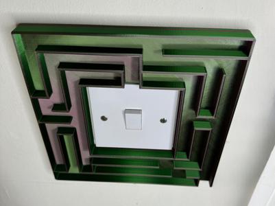 Novelty Maze Light Switch Cover/Surround UK 8.5cm