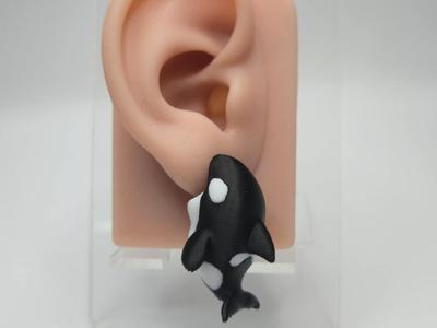 Killer Whale Chomper Earrings