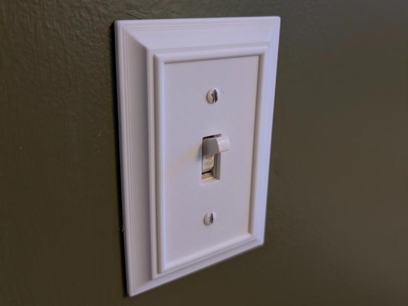 Decorative Single Light Switch Cover Plate
