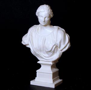 A Young Woman in Pink Drapery