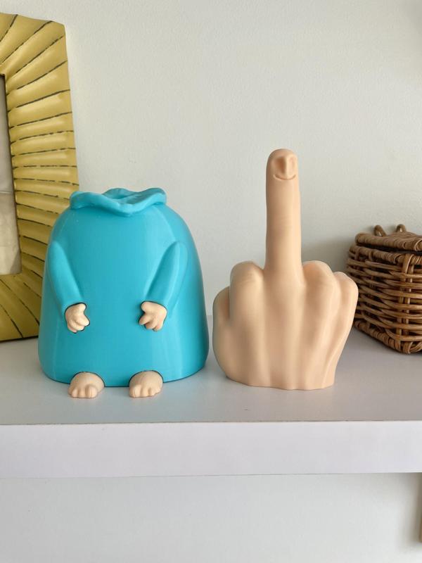 MR. NICE GUY WITH SURPRISE - HIDDEN MIDDLE FINGER - EASY PRINT