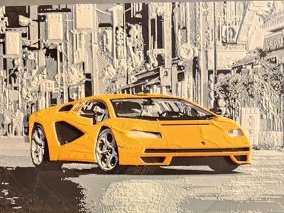 Lamborghini Countach 2022 - Hueforge