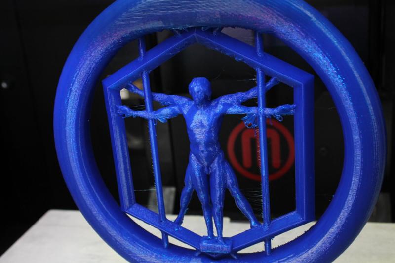 Spinning Vitruvian man