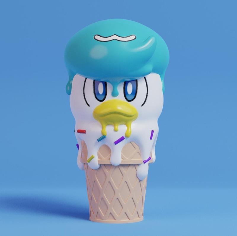 Pokemon - Quaxly Ice Cream