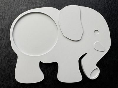 Elephant Shaped Animal Coaster for Mugs Glasses