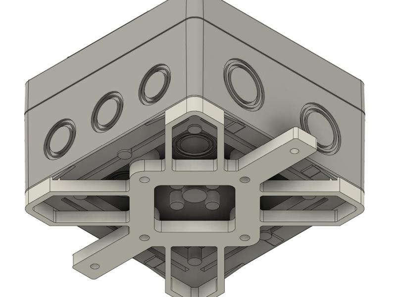 Abox 100 holder with external screws