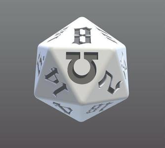 Ultramar D20 dice 24mm